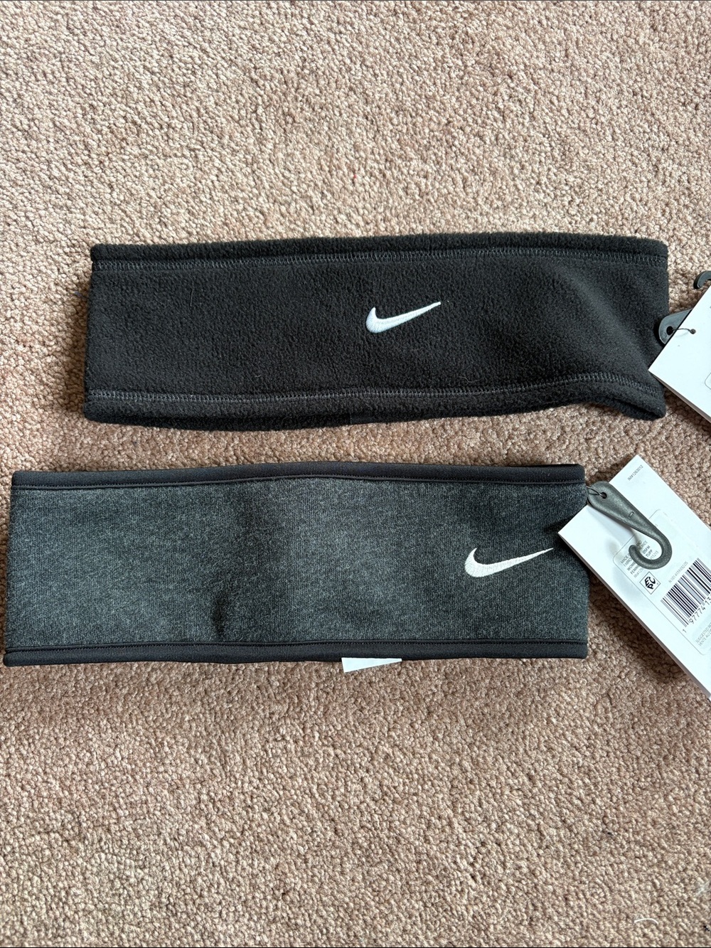 Nike Women’s set lot bundle of 2 warm fleece headbands wrap running sports NWT
